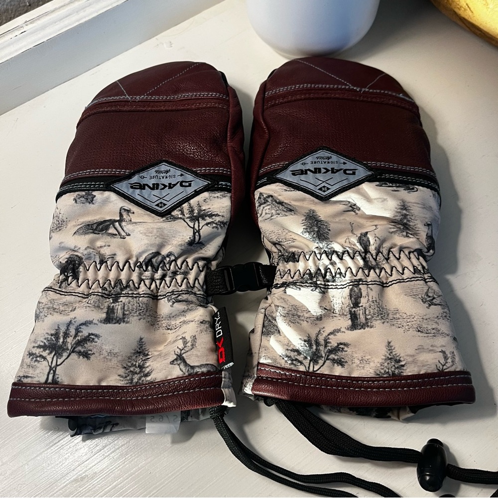 DaKine Team Fleetwood Leather Mittens - Waterproof, Insulated (For Women) - Picture 3 of 8